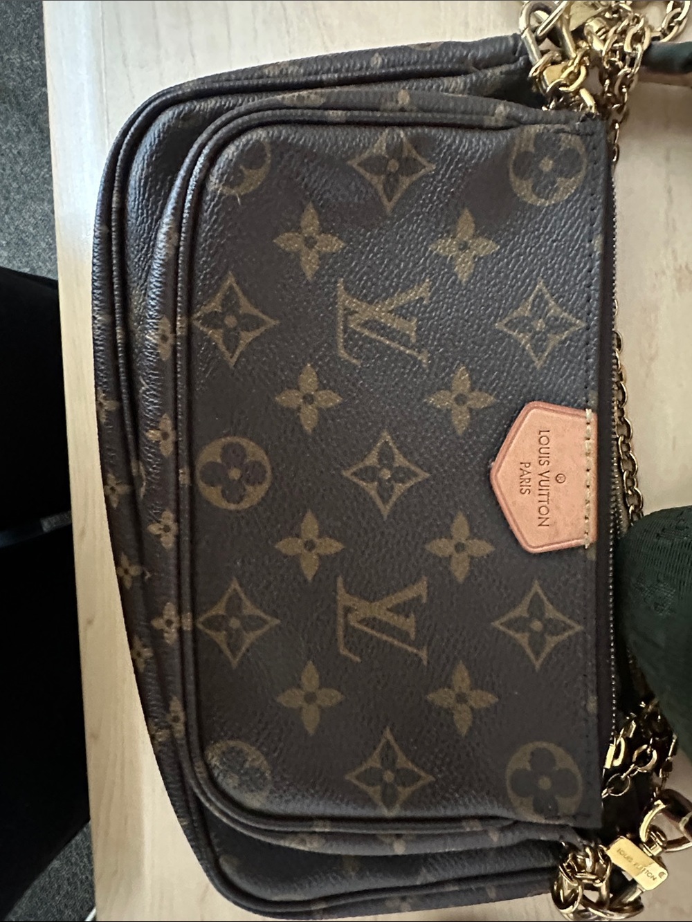 Authentic Louis Vuitton Multi Pochette Accessoires Khaki Full Set - Picture 8 of 17